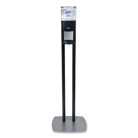 PURELL ES8 Hand Sanitizer Floor Stand with Dispenser, 1,200 mL, 13.5 x 5 x 28.5, Graphite/Silver 7218-DS